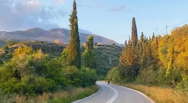 On the road to Mt. Taygetos